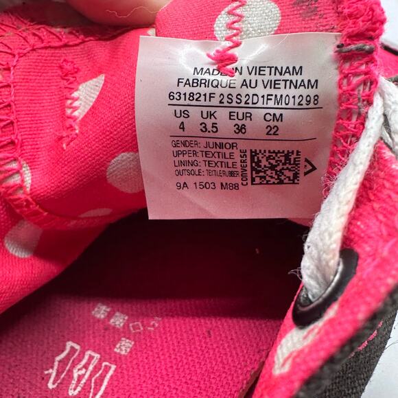 Converse All Star Chuck Taylor Double Tongue Sneakers Junior Girls US 4 UK 3.5 - Picture 6 of 7